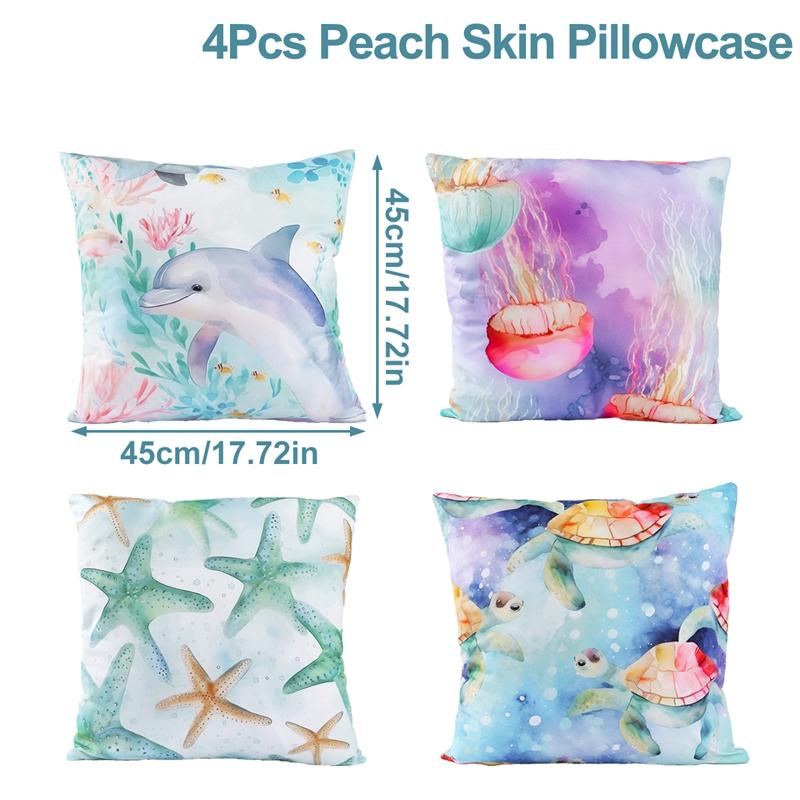 Under The Sea Summer Ocean Theme Birthday Party Decor Kids Boy Background Cute Dolphin Starfish Decoration Event Banner Props