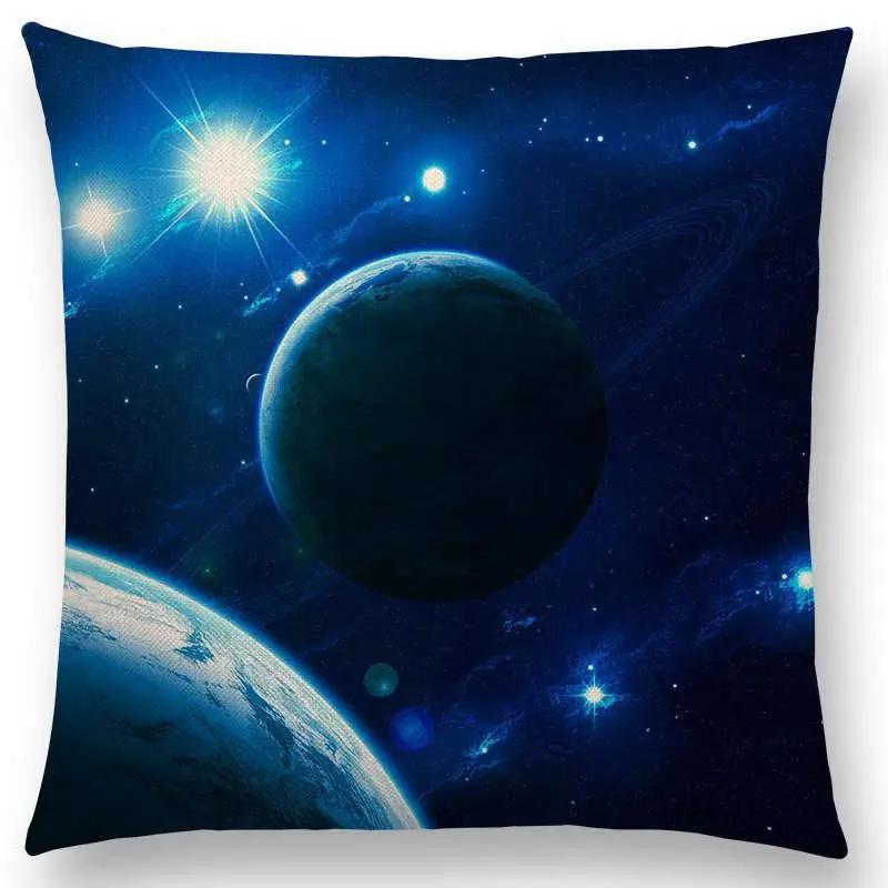 Beautiful Planets  Cushion Cover  Space Home Decor Sofa Throw Pillow Case Aesthetic Pillow Cover Housse De Coussin