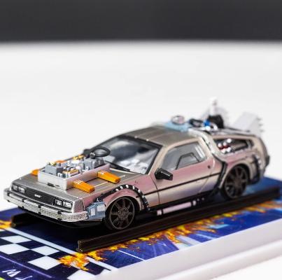 MJ 1:64 Zurück in die Zukunft DeLorean DMC 12 Sammlung Diecast Modellauto