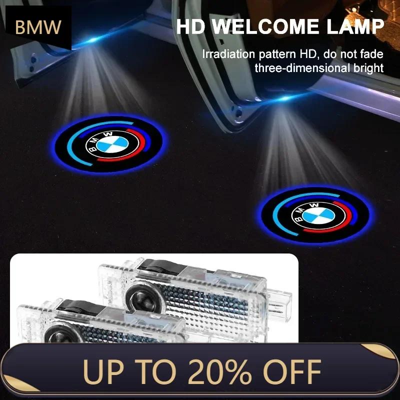 BAGP9 2026 Car Sticker LED Car Door Logo Projector Emblem Welcome Light For BMW E90 E91 E92 E60 E61 F11 F10 F07 E63 E64 F12 F13 F30 E8
