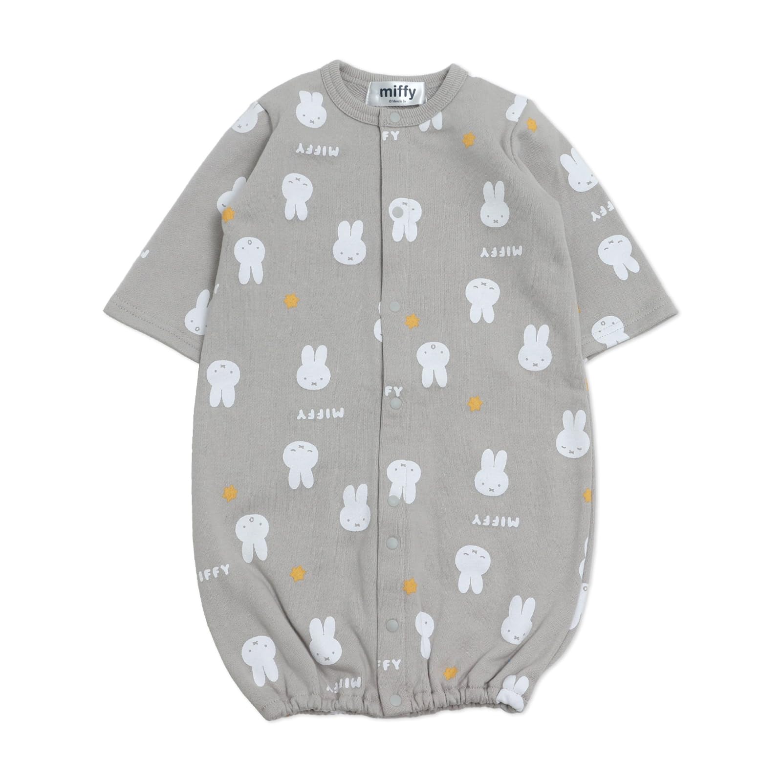 

chil2 Miffy Romper Coverall for Long Character Perfect Baby Shower Product Two-Way Girls, Newborn, Baby, Sleeve, Fleece-Lined, Design, Gift, Number