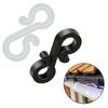 150 Outdoor Light Clips Gutter Hooks S-Hook Light Clips Outdoor Light Hook Clips  Party Outdoor Camping DIY Supplies Black