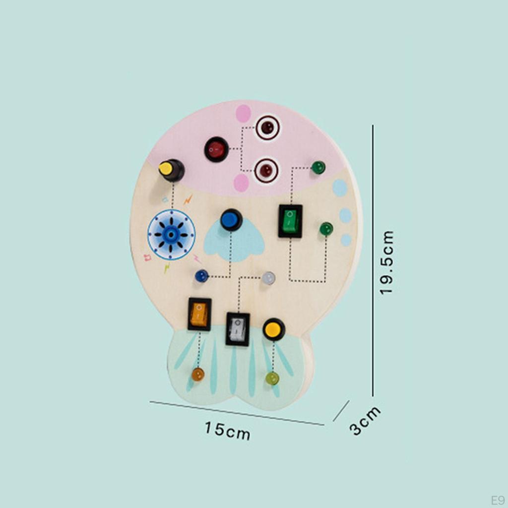 Interactive Wooden Activity Board for Kids - Educational Toy