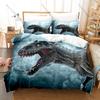 Dinosaur World 3PCS Bedding Set Duvet Cover And Two Pillowcases Microfiber 3D Digital Printed Cartoon Bed Linens Home Decor