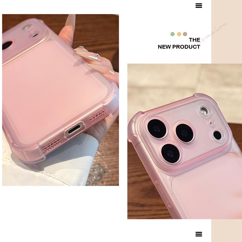 Süße matte transparente Handyhülle für For Iphone 17 Air 16E 14 1 16 11 12 13 Pro Max Plus X XS MAX XR Stoßfeste Schutzhülle
