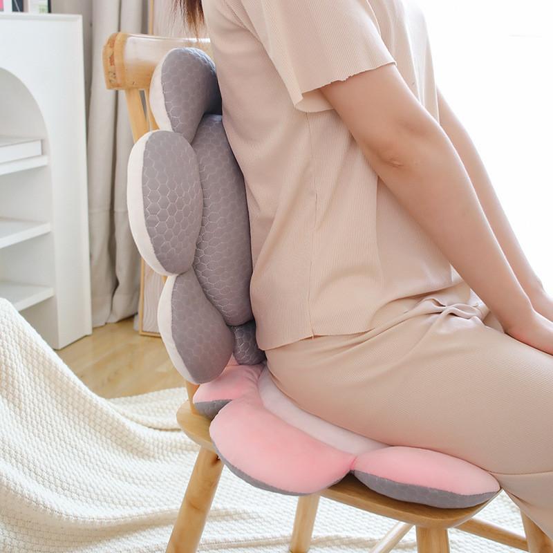 Adorable Cartoon Flower Cushion With Pp Cotton For Bed Sofa Chair Support