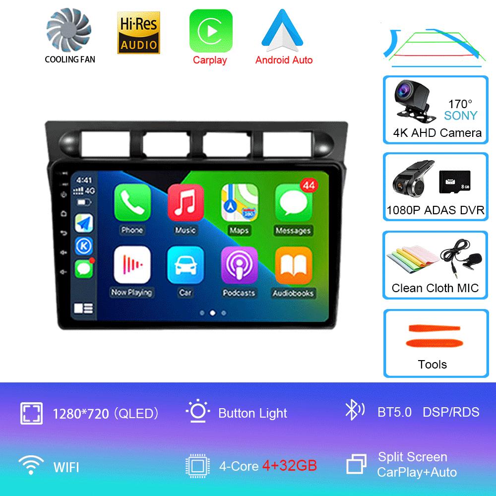 Android 14 For Kia Picanto SA Morning 2004 - 2007 Car Radio Player Stereo Multimedia WIFI BT GPS Navigation Player QLED Screen
