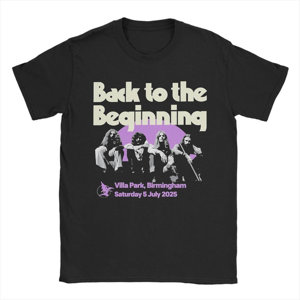 Men Women Printed Black Sabbath Back The Beginning Tour 2025 Tee T Shirt Pure Cotton T-shirts Clothing