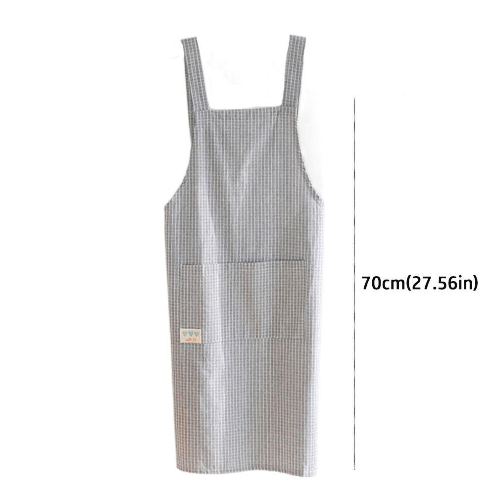 Fashion Striped Kitchen Aprons Waterproof with Pocket Chef Work Apron Anti Dirty Cooking Aprons Household Cleaning