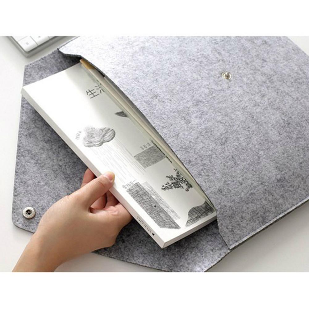 Felt Tablet Sleeve Bag Large Capacity Layered Storage Soft Inner Graphic Drawing Tablet Carrying Case for Travelling