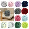 Knot Pillow Ball Tlusté Pohodlné vázané polštáře pro domácí pohovku v obývacím pokoji Světle šedá