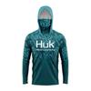 Mens Quick-Dry UV Protection Fishing Shirt With Hood Face Cover Lightweight Breathable Long Sleeve Top In Milk Silk Fabric