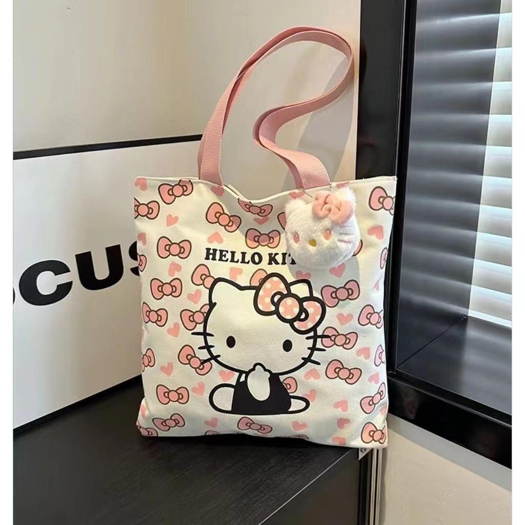 Canvas Tote Bag For Students With Large Capacity And Inner Card Pocket For Daily Use