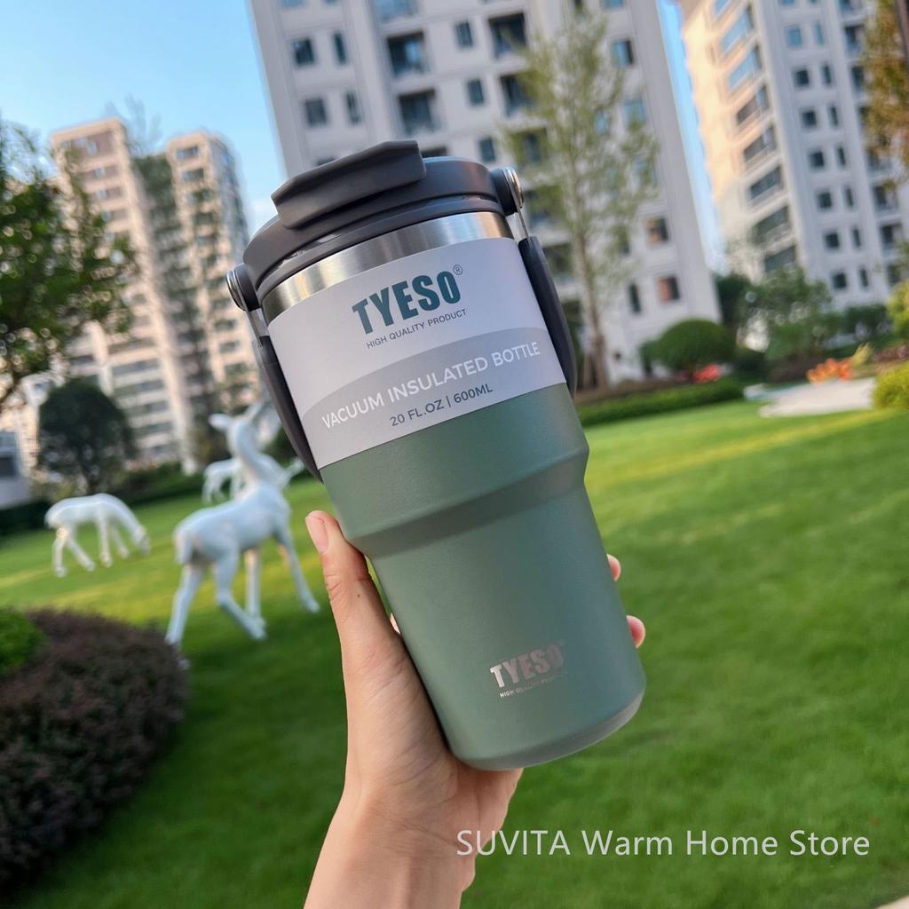 Tyeso Tumbler Coffee Cup Stainless Steel Vacuum Thermal Insulated Mug Large Capacity Double Drink Car Water Bottle Travel Mug
