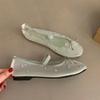 Fashion Bailamos New Brand Women Flat Shoes Fashion Mesh Ladies Elegant Mary Jane Shoes Soft Sole Outdoor Dress Ballerinas