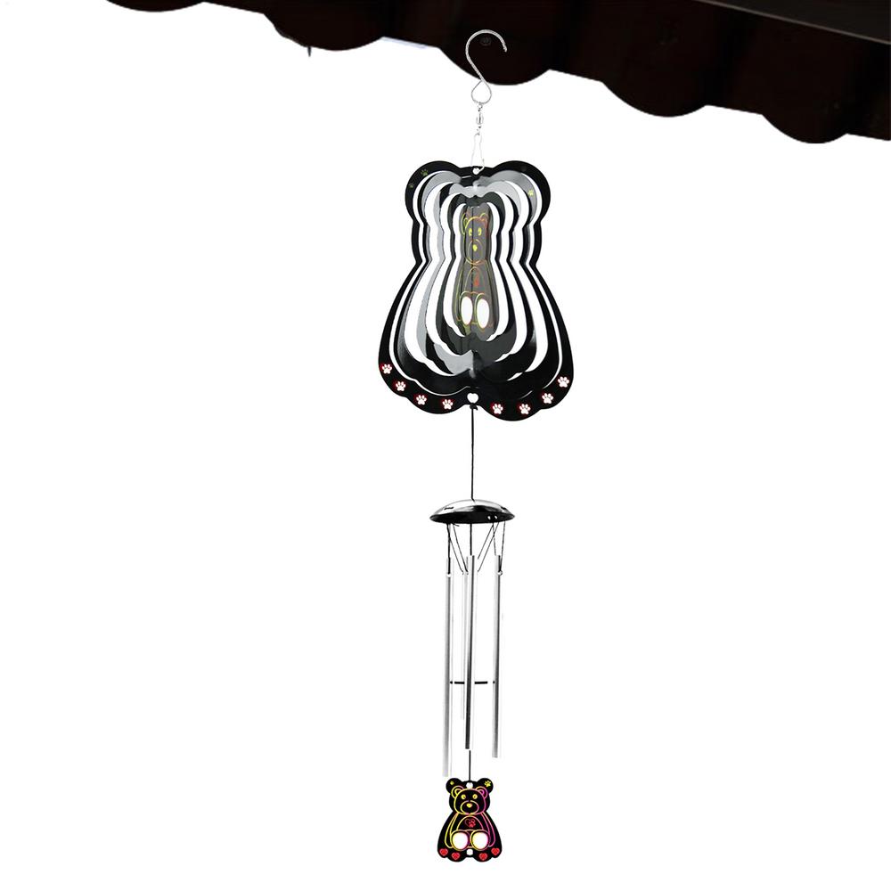 Outdoor Wind Chimes 3D Decorative Rotating Scare Bird Away Wind River Garden Spinners Pendant Lawn Ornament Yard Art Decor For
