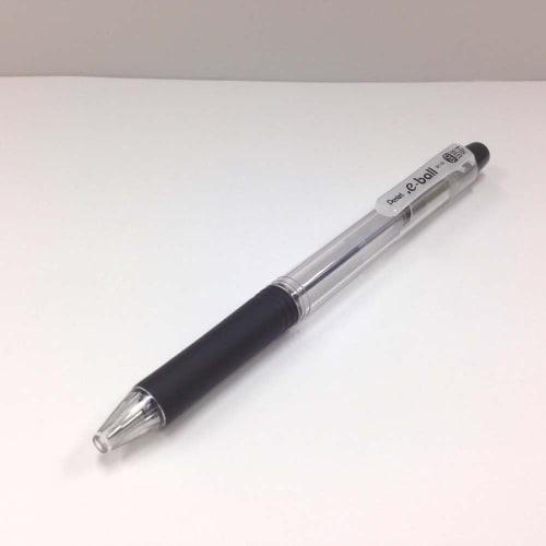Pentel Oil-Based Ballpoint Pen Dot E-Ball 0.5mm Black 5 Pack XBK125-A