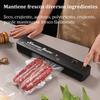 Black Vacuum Sealing Machine 220V Electric Vacuum Sealant Packaging Machine, with Vacuum Bag Link Home Food Fresh