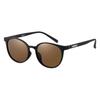 Shimano Boston Glasses 01 Polarized Sunglasses, UJ-053Y, Brown/Matte Black