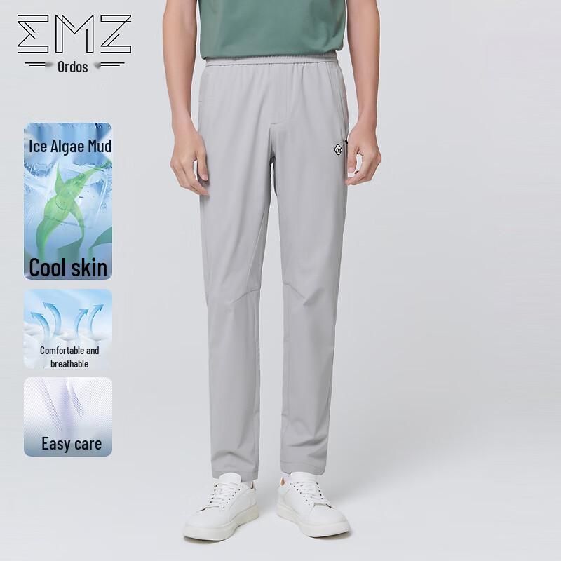 

EMZ Erdos Мужские повседневные брюки с эффектом прохлады, эластичные, прямого кроя Size 34 (85cm waist)