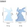 Candle Holder Mold 13.3*9.5cm Rabbit Silicone Mold Aromatherapy Mold Silica Gel Easter Candlestick Mould For Home Decor Gift