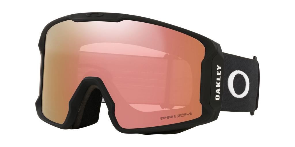 Oakley LINE MINER L Matte Rose Gold Iridium One Size Goggles, Black/Prizm Lens,