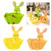 Easter Rabbit Snack Container Creative Easter Display Basket With Adorable Rabbit Prints For Festive Parties