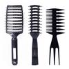 Big Curved Comb, Ribs Comb, Three-pronged Comb, Fish Bone Comb, Hair Styling Comb, Men's Oil Hair Comb Set, Comb Three-piece Set.