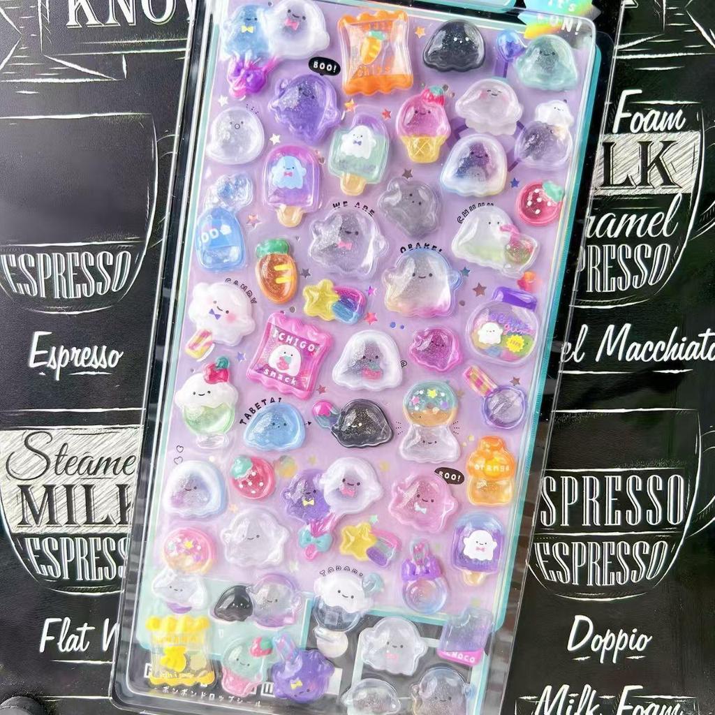3D Cartoon Animal Diamond Acrylic Relief Stickers for Kids