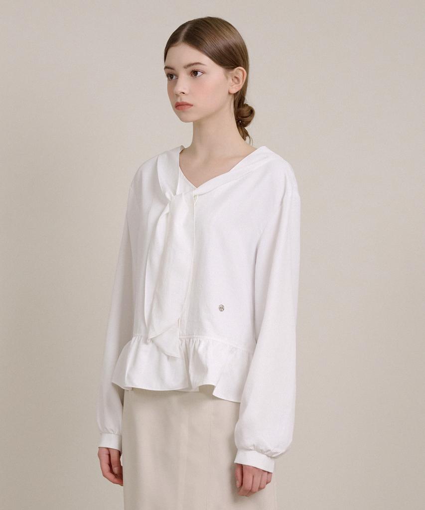 MICANE Pookie Frill Tie Blouse