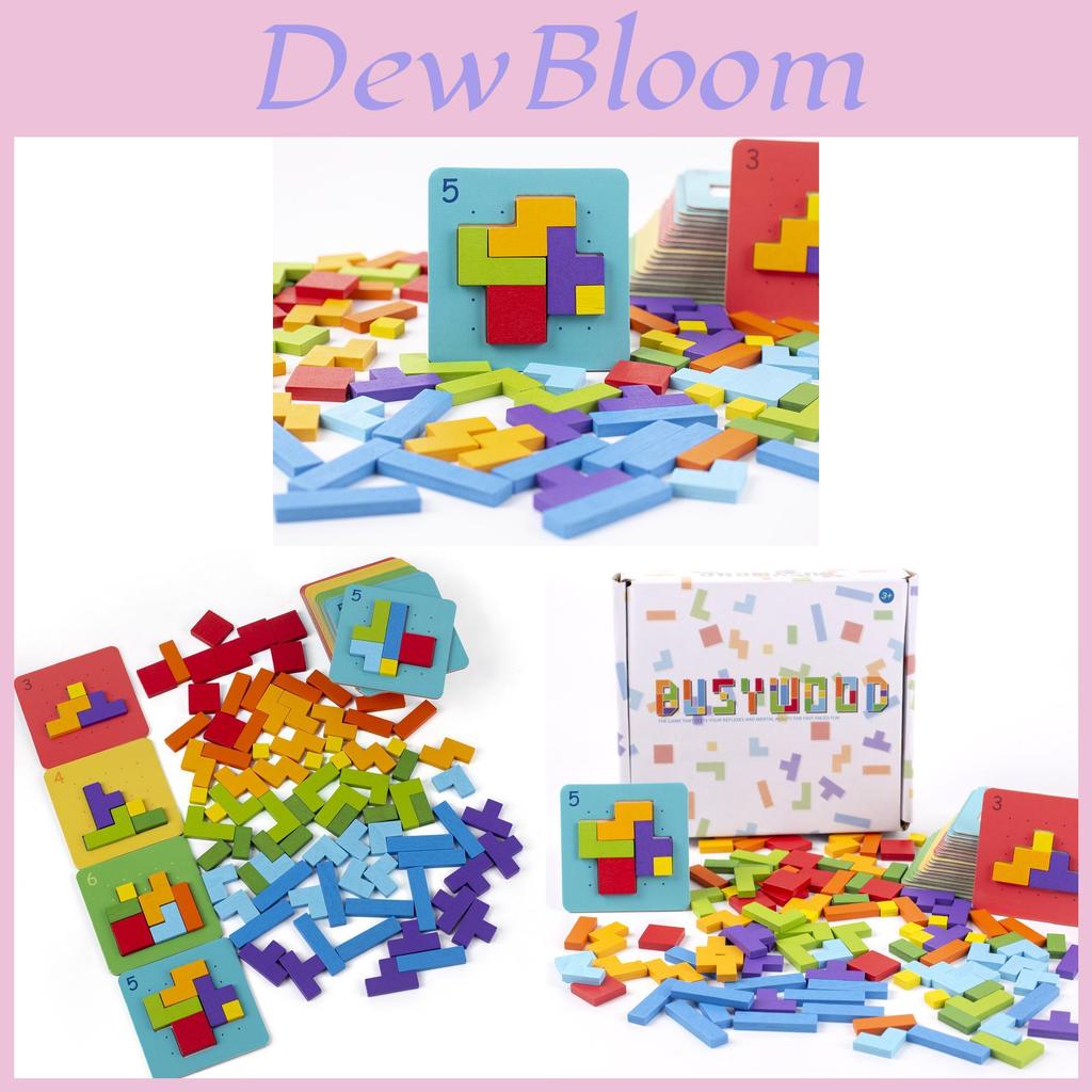 Wooden 3d Puzzle For Kids With Interlocking Blocks For Family Play And Brain Development