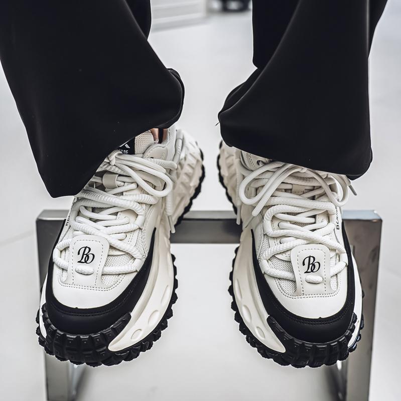 Men's hiking shoes new large size fashion casual sports shoes men's overalls thick sole sneakers breathable running men's shoes