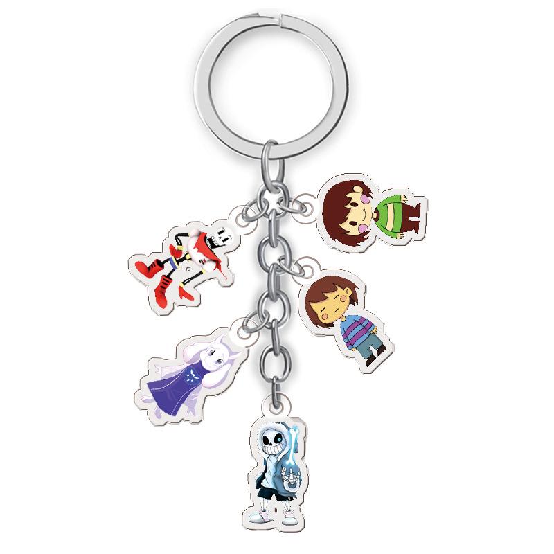 UNDERLINE Anime Acrylic Double-Sided Keychains: Set of 5 Pendants 27mm