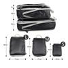 3Pcs Compressible Travel Storage Bag Foldable Waterproof Packing Cubes Travel Suitcase Portable With Handbag Luggage Organizer
