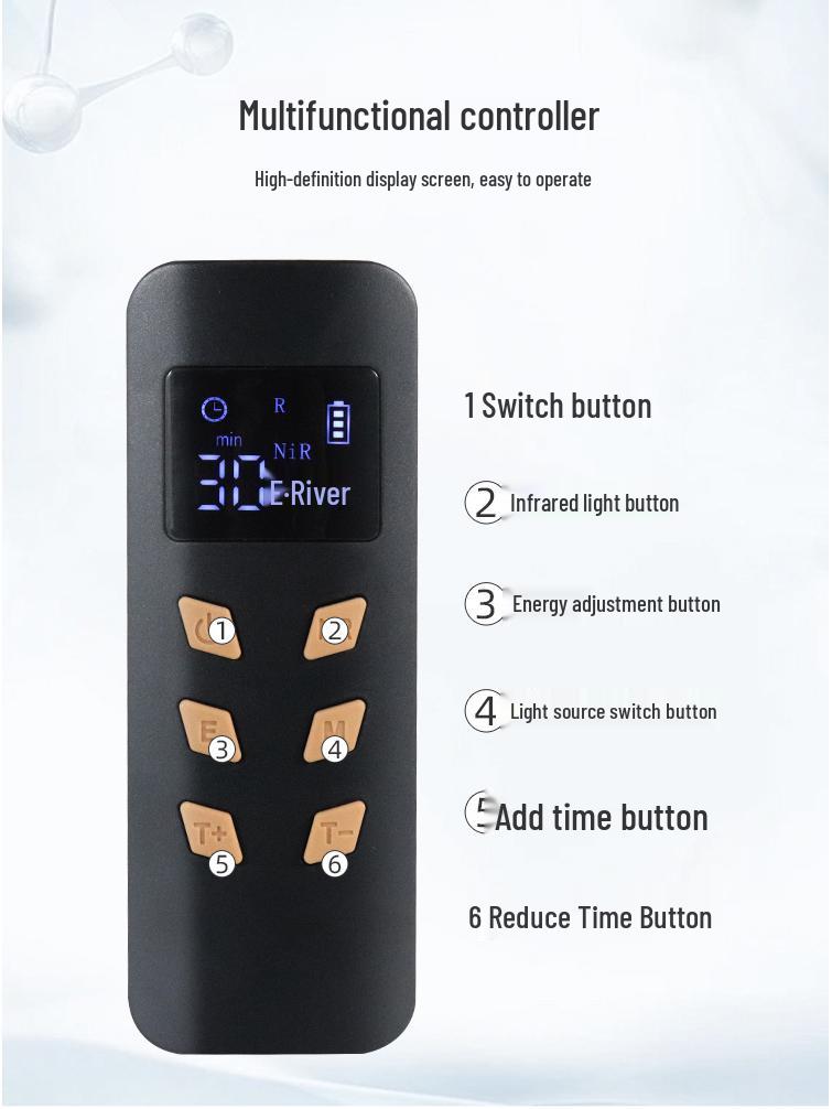 Red Light LED Skin Rejuvenation Panel with Foldable Stand - Home Use Silicone Pulsed Photon Device