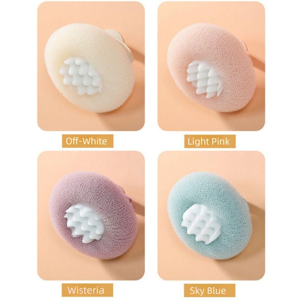 4Pcs with Elastic Band Suction Cup Bath Ball Super Soft Dead Skin Remover  Shower Tool