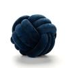 Nordic Three-Strand Knotted Ball Pillow – Handwoven Crystal Velvet Cushion 