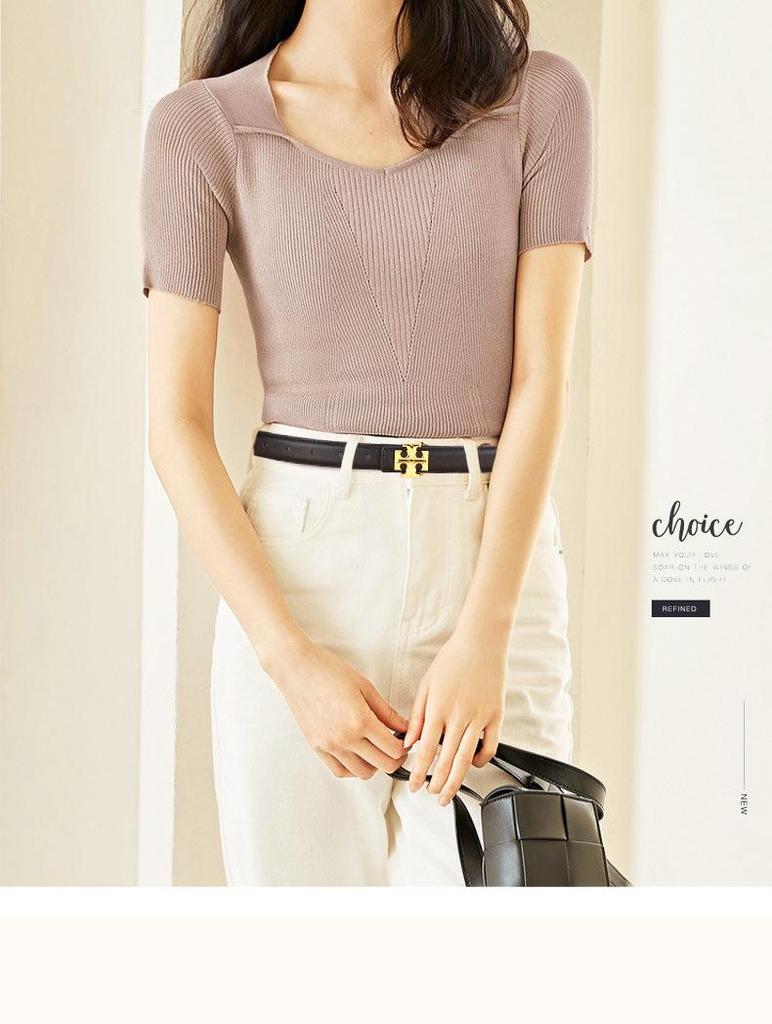 Hochwertiger Damen-Modegürtel aus Rindsleder - Vielseitiges Statement-Taillenaccessoire für Hosen, Japanischer & Koreanischer Stil.