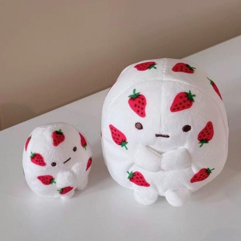 Sumikko Gurashi Strawberry Dango Plush Doll Ornament SANX Kawaii Strawberry Cream SumikkoGurashi Temari Ball Plush Toys Cute