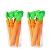 5pcs Bag Clips Portable Food Snack Bag Sealing Clamp Carrot Shape Food Fresh Keep Organizer Sealing Clips Kitchen Storage Tools