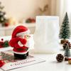 Multi-Shape Christmas Candle DIY Mold 3D Bearded Santa Claus Baking Mold  Christmas Crafts