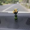 Dekoracja wnętrza samochodu Mini wazon na słonecznik Auto konsola środkowa Ozdoba na lusterko wsteczne na akcesoria SUV Kobieta Prezenty