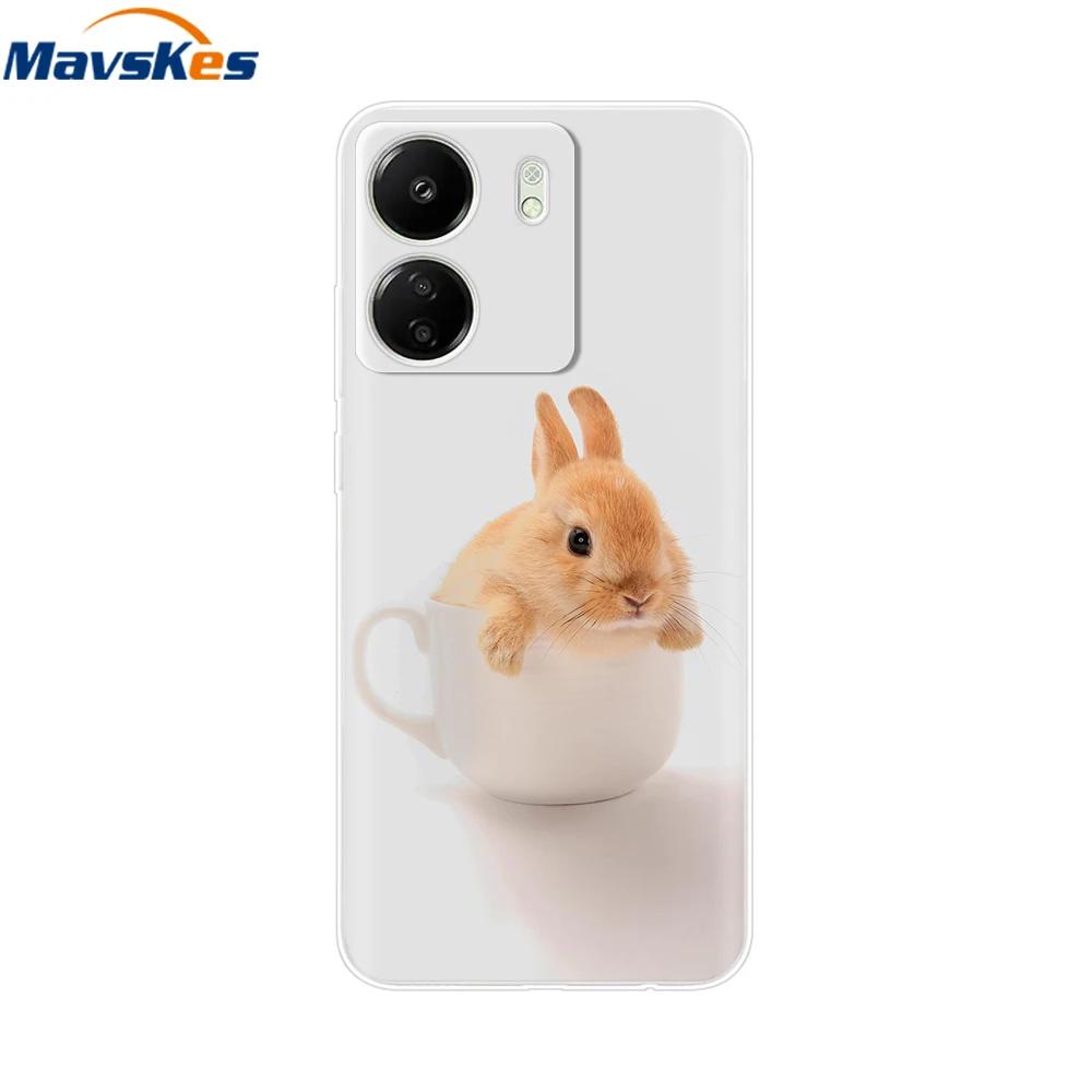 For Xiaomi Poco C65 Cases For Xiaomi Poco C65 Fashion Clear Soft Silicone Phone Cases TPU Fundas for PocoC65 c 65 Coque Bumper