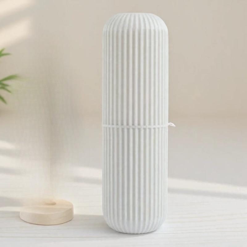 

1Pcs Travel Brush Cup Simple Tooth Tube Toothpaste Set Portable Travel Set Couple Toothbrush Case Tooth Storage Box белый