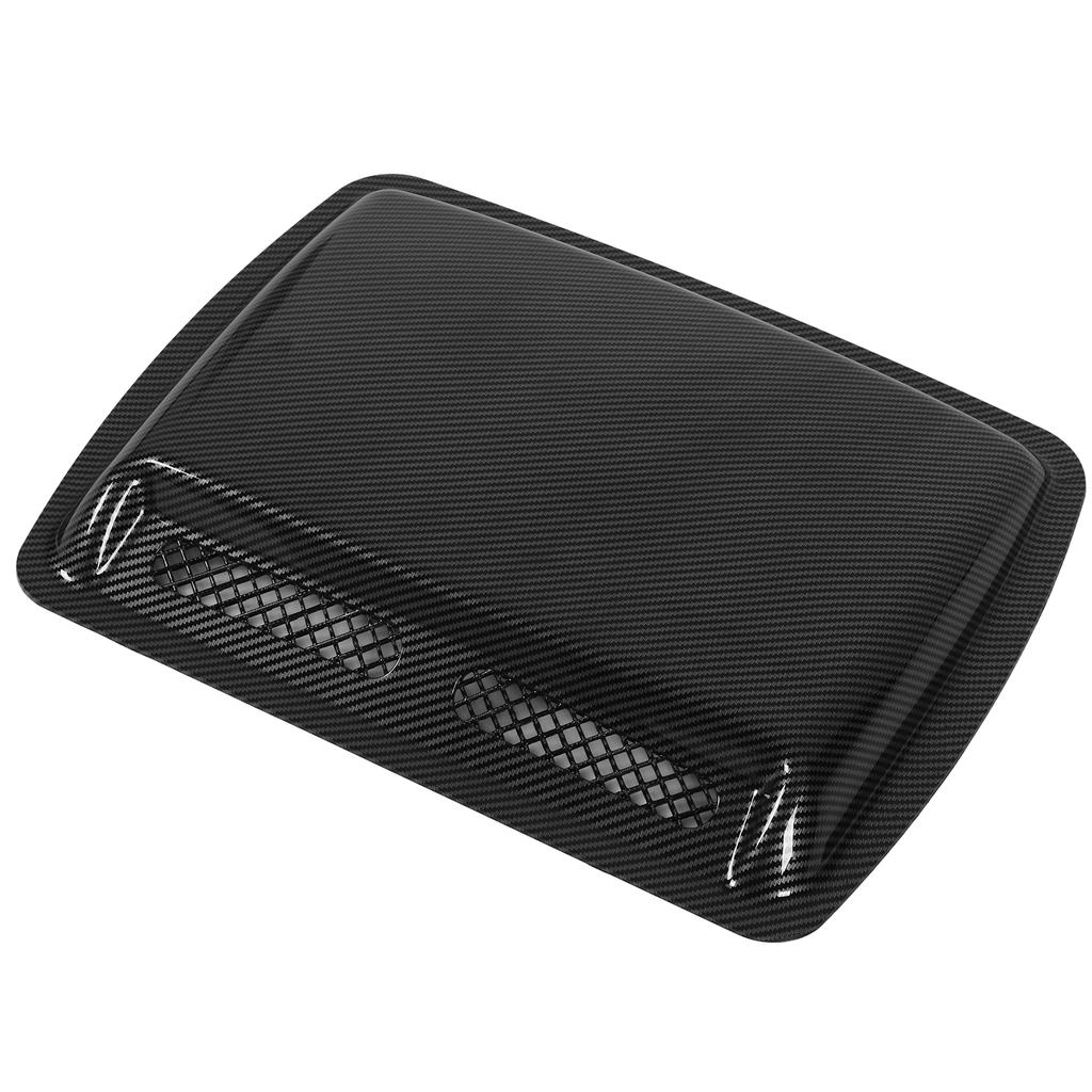 Hood Scoop Vent Bonnet Cover Decorative Air Flow Intake Covers with Self Adhesive Design for CarsCarbon Fiber Style