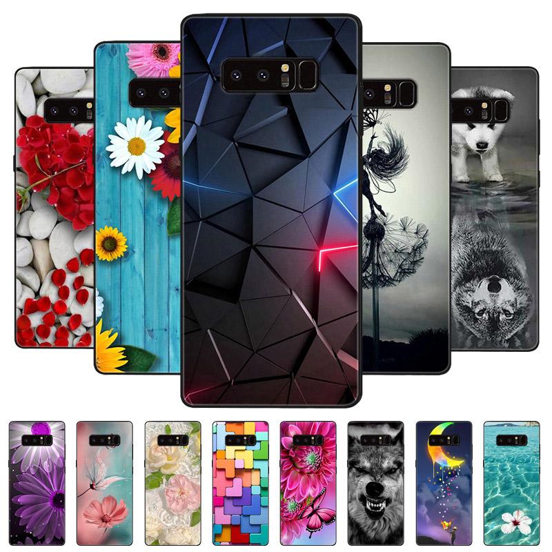 For Samsung Note 8 9 7 5 Case Cover Wolf Cat Animals Silicone Soft Back Cases For Samsung Galaxy Note 9 Note8 Note7 Phone Case
