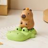 Ornament Capybara Phone Holder Animal Figurines Capybara Model Toy  Phone Accessories