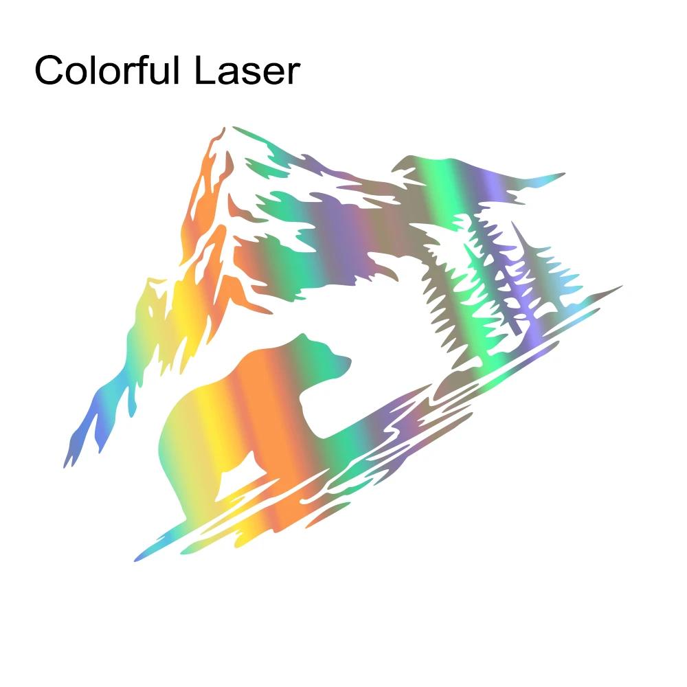 

Forest Mountain And Bear Pattern Car Sticker Nature Styling Vinyl Decal Personalized Auto Body Decoration Sticker Accessories 35x23.3cm