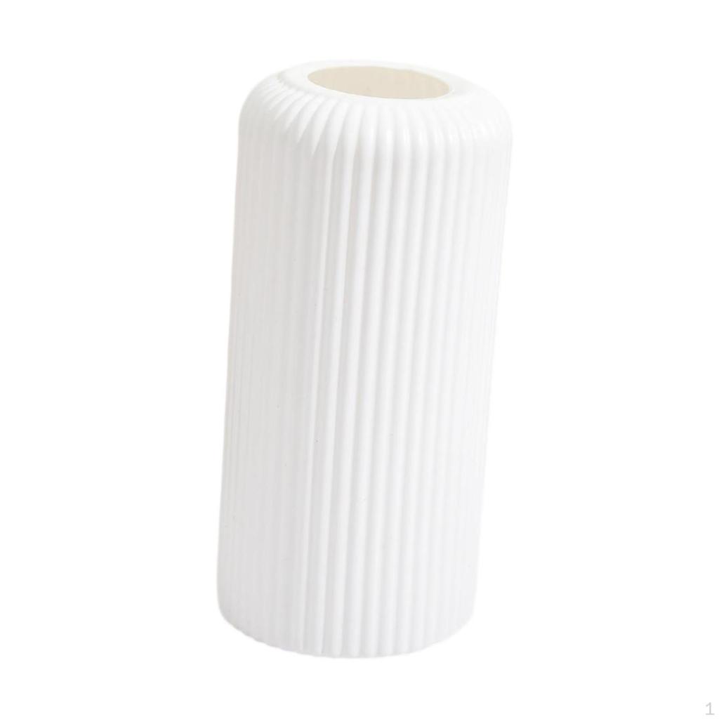 Striped Flower Vase Decorative Desktop Ornament Creative Floral Arrangement Display Plants