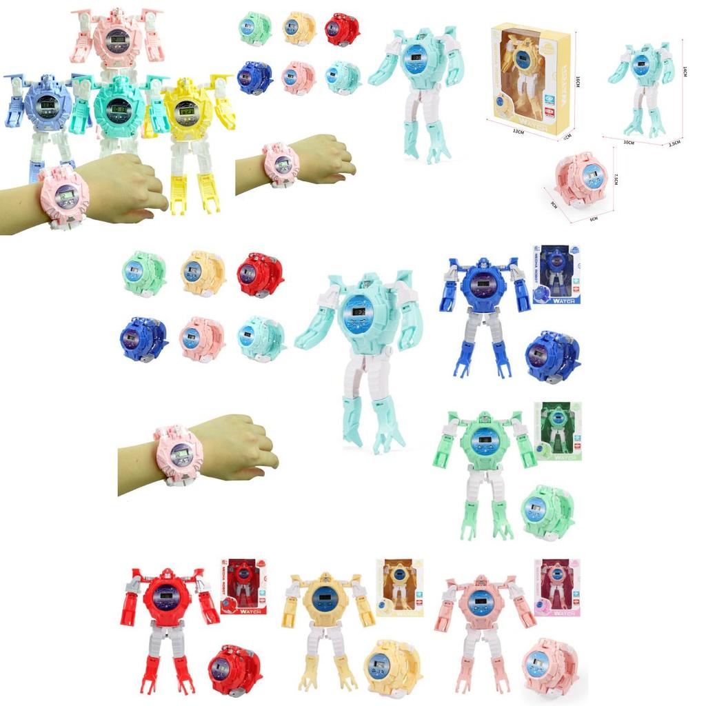 Children's Transforming Robot Electronic Watch Two Forms Toy For Kids